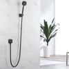 DEOLER Matte Black Wall Supply Elbow for Hand Shower Brass