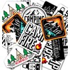Camping Outdoor Sticker Waterproof Waterproof Car Bike Sports PC Cancel