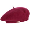 Seeberger Classic Plain Wool Hat for Women, raspberry