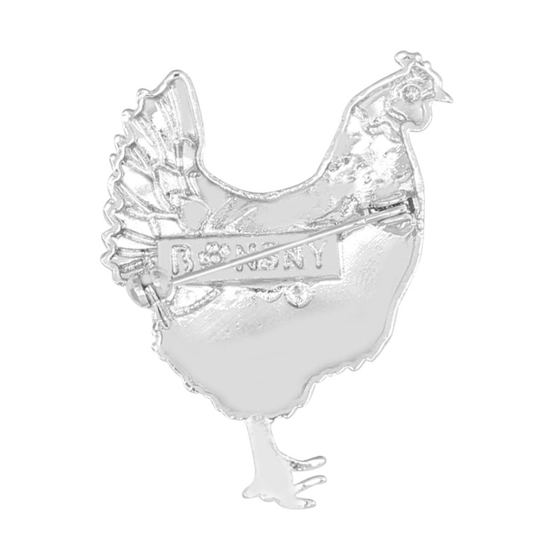 NEWEI - Broche de gallina de aleación esmaltada, joyería de