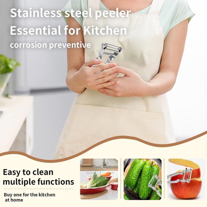 2 Pcs Peeler, Vegetable Peeler, Stainless Steel Speed Peeler, Vegetable