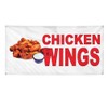 Vinyl Banner Multiple Sizes Chicken Wings Red Food Bar Restaurant