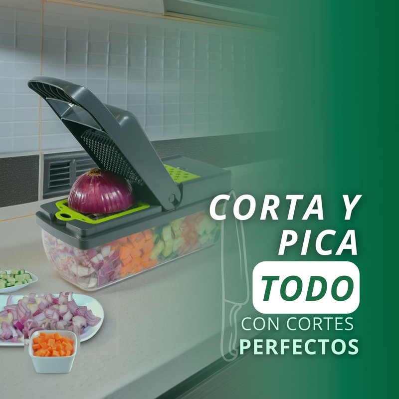 Picador De Verduras 12 En 1 Cortes Precisos KN0001