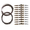 32pc Carp Safety Clips fishing Rig Tube Quick Change size