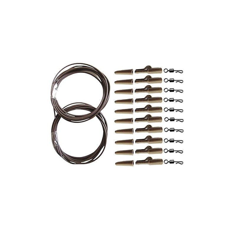 32pc Carp Safety Clips fishing Rig Tube Quick Change size
