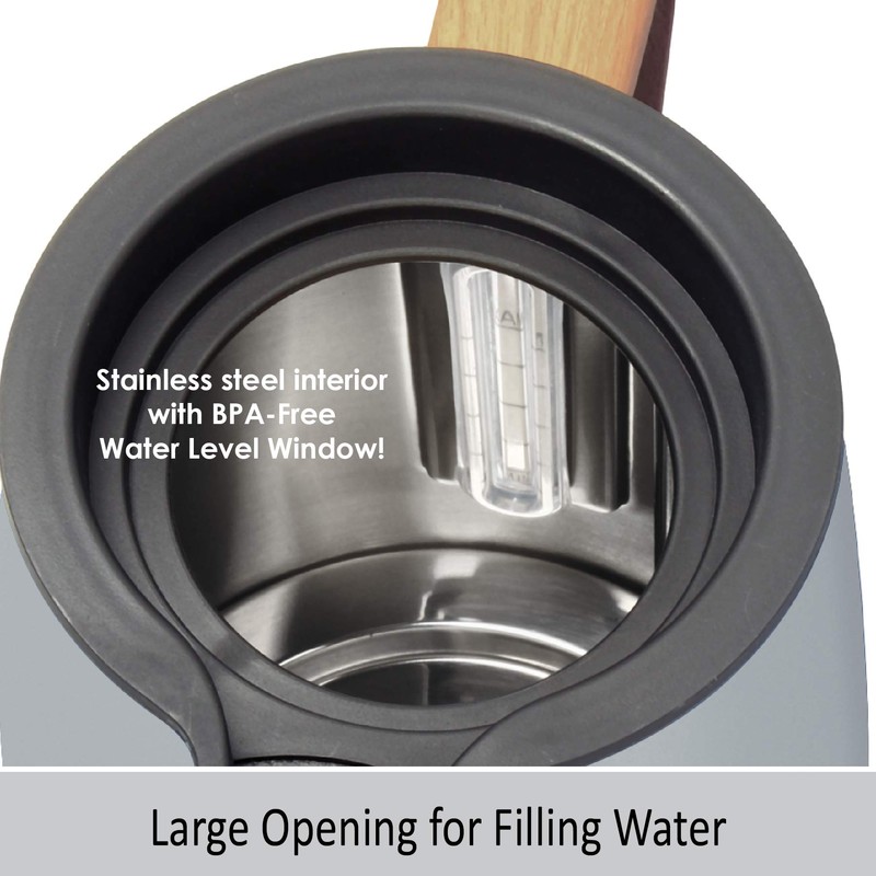 Chantal Oslo Cordless Electric Kettle (Silver Polished)