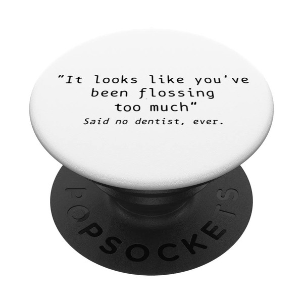 Dentist Flossing Dental Student Assistant Tooth Funny PopSockets Swappable PopGrip