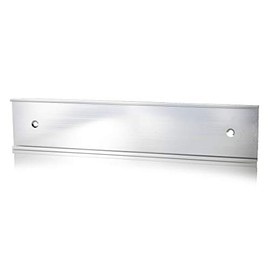 NamePlate Holder, Wall or Door, Silver 2x10