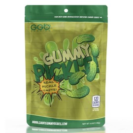 Gummy Pickle - A Tangy Delight Crafted by GGB Candies for Pickle Lovers and Snacking Enthusiasts! (4 Ounce)