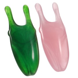 KOMBIUDA 2pcs Resin Guasha Massage Tool for Portable Face Scraper Body Scraping Tool Lymphatic Smooth Surface for Shoulder Waist Arm Leg Neck