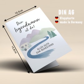 Lovely Cards - Premium Farewell Card with Envelope - DIN A6 Greeting Card for Farewell for Colleagues, Colleagues, Friends - Card Retirement, Job Change, Farewell Man & Woman - High Quality Greeting