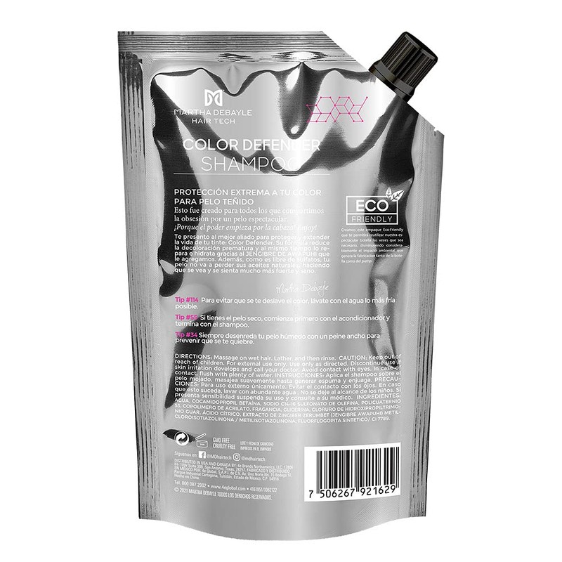 MARTHA DEBAYLE Shampoo REFILL POUCH HAIR AMPLIFIER. Máximo volumen, luminosidad