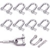 Fine jade2 Pack of 10 M6 Shackles Stainless Steel 304
