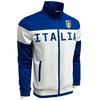 Just 4 Kicks Men's Italy Jacket, White Full Zip Italia