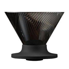 HARIO V60 NEO - NIPERS DE 1-4 costillas de resina tritánica en espiral, color negro, japonés, VDN-02-B