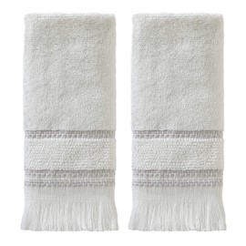 SKL Home Casual Fringe Hand Towel Set
