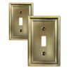 ZILLSEA 2-Pack Light Switch Covers, Single Toggle Switch Plate Cover,