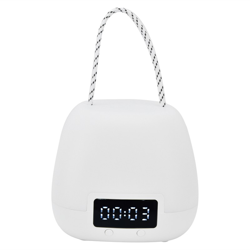 Remote Control Night Light Adjustable LED Portable Bedside Clock Lamp