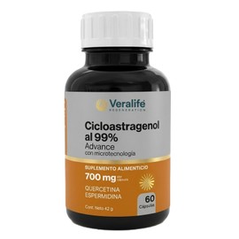 VERALIFE | Suplemento Alimenticio - Cicloastragenol - Quercetina y Espermidina - 60 Capsulas | 100gr Multivitaminico para Hombres - Multivitaminico para Mujer | Nutricion y Energia para tu Organismo
