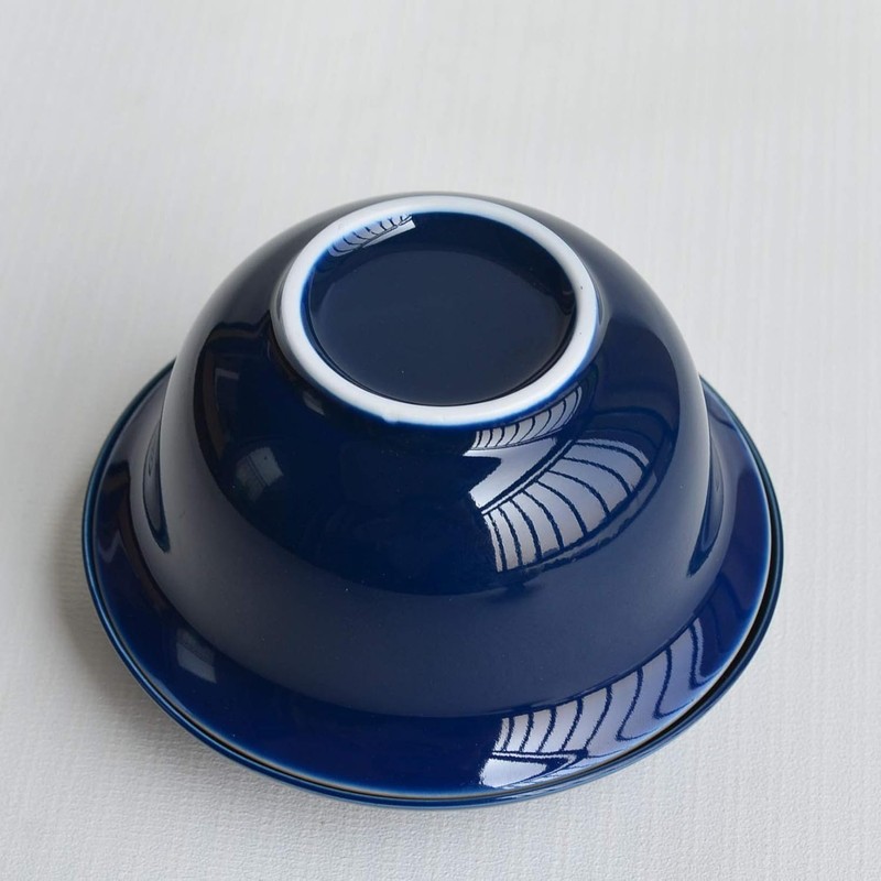 ZHCHSH Bowl 6oz/180ml Blue Glaze Porcelain Cup with Saucer and