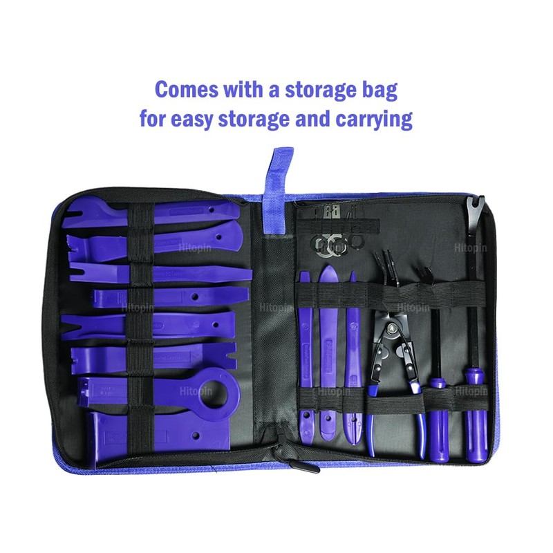 Hitopin 19-Piece Car Disassembly Tool Set, Car Removal Tool, Pry