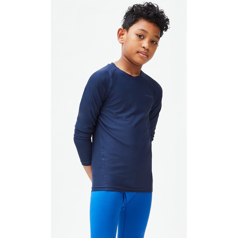 DEVOPS Youth Boys 3-Pack Compression Athletic Performance Baselayer Long Sleeve