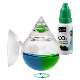 Clscea Aquarium CO2 Acrylic Drop Checker CO2 Indicator (Tear Drop & 15ml)