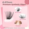 Eyelash Clusters Kit Natural, 240PCS 30D 40D Mixed Lengths 10–16mm,