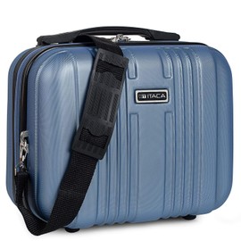 ITACA - Vanity Case Hard Shell - Durable and lightweight Beauty Box Hard Shell - Stylish and Inexpensive Vanity Case Large - Travel Makeup Case Made of Materials - Design and Distribute, Blue Sapphire