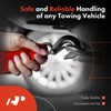 A-Premium Pair (2) Front Tow Hooks Heavy Duty D-Ring with