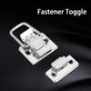 Tnfeeon Pack of 10 Catch Lock, Silver Fastener Toggle Clamp