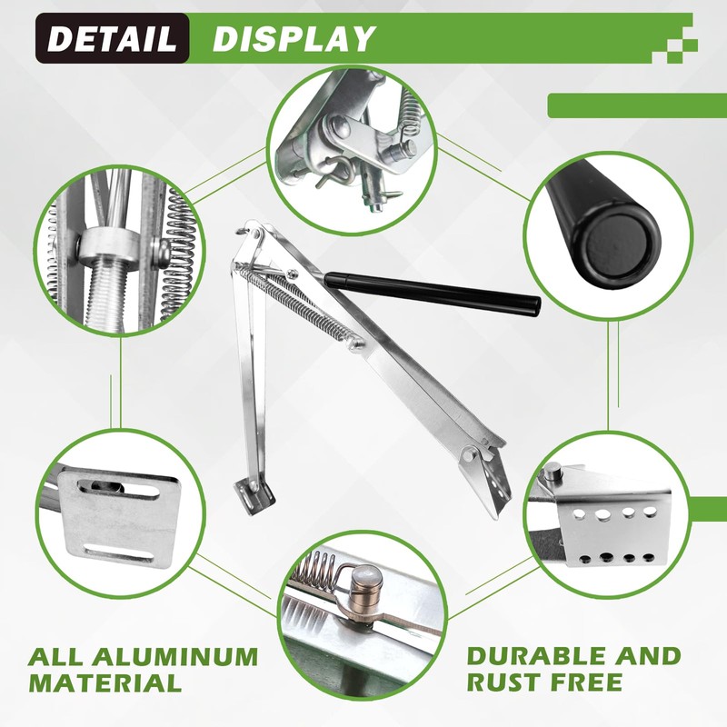 yisanxunshi Greenhouse Automatic Vent Opener (Silver Double Spring1PCS)