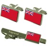 Select Gifts Red Ensign Merchant Navy British Flag Cufflinks Engraved
