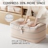 Homsorout Compression Storage Bags for Comforters - 4 Pack Long
