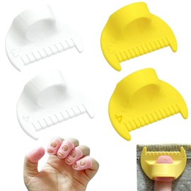 4PCS 3mm/4mm Edge Stitch Lock Sewing Gauge – Thumb Guide Ruler for Precise Hemming, Quilting & Fabric Stitching, Lightweight DIY Sewing Tool Kit.(3mm/4mm)