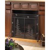 Zingz & Thingz Decorative Iron and Mesh Metal Fireplace Screen,