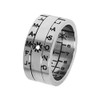 Retroworks Sundial Ring Silver Finish Size 08