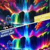 Avinyl Blacklight Mountain Wall Tapestry for Bedroom Aesthetic, Black Light