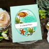 arriettycraft Sea World Rubber Stamp with Shells Starfish Seahorse Weeds