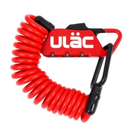 ROCKBROS Bicycle Key Wire Lock Dial Chain Lock Stroller Bike Saddle Lock Lightweight Portable Convenient Anti-theft Length 47.2 inches (1200 mm) 6 Colors (Red)