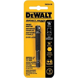 DeWalt DW2541IR 1/4-Inch Hex To 1/4-Inch Square Impact Ready Socket Adaptors