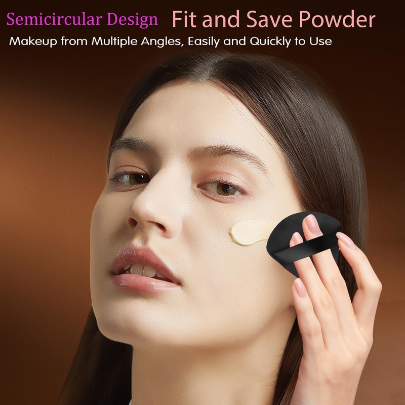 JOLY Triangle Powder Puff Face Makeup Sponge Beauty Blender Stocking