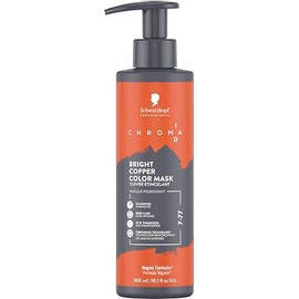 Schwarzkopf Professional CHROMA ID Bonding Color Mask Semi Permanent Mix And Tone Color System Toning Enhancing Refreshing Intense Care Deep Conditioning Shine Vegan Formula 7-77 Bright Copper 300 ml