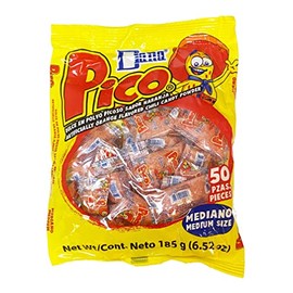 Pico Mediano, The Original Orange Flavor Hot Candy Powder, 50-Count