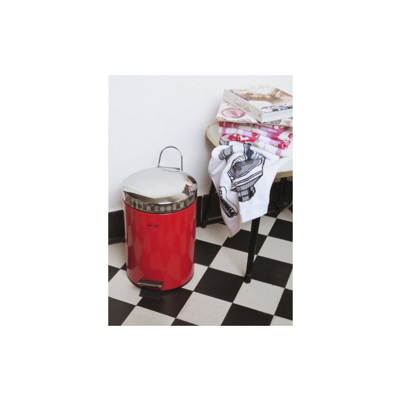 Cabanaz Pedal BIN 3L RD, Metal, Red, 17 x 17