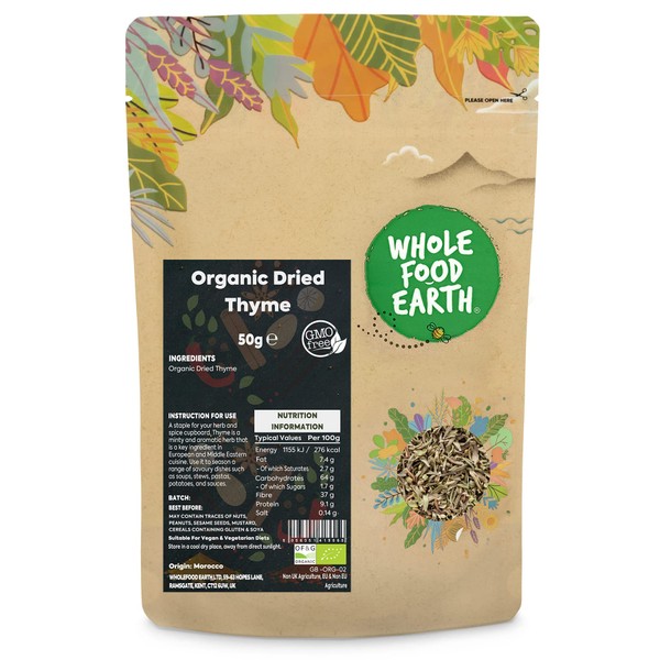 Whole Food Earth® - Organic Dried Thyme 50 g |