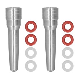 2Pcs Coffee Machine Steam Nozzle,Stainless Steel Coffee Machine Steam Nozzle Stainless Steel Milk Foam Steam Nozzle Suitable for Home Kitchen Cafe Milk Tea Shop