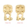 2Pcs Brass Battery Terminal Connector Car Top Post Clamp Set