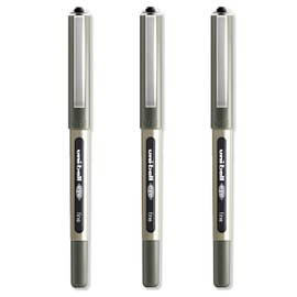 Uni-Ball EYE UB-157 Rollerball Pen BLACK [Pack of 3] Medium 0.7mm Ball