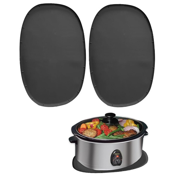 2 Pieces Heat Resistant Mat for 6-8 Quart Slow Cooker,
